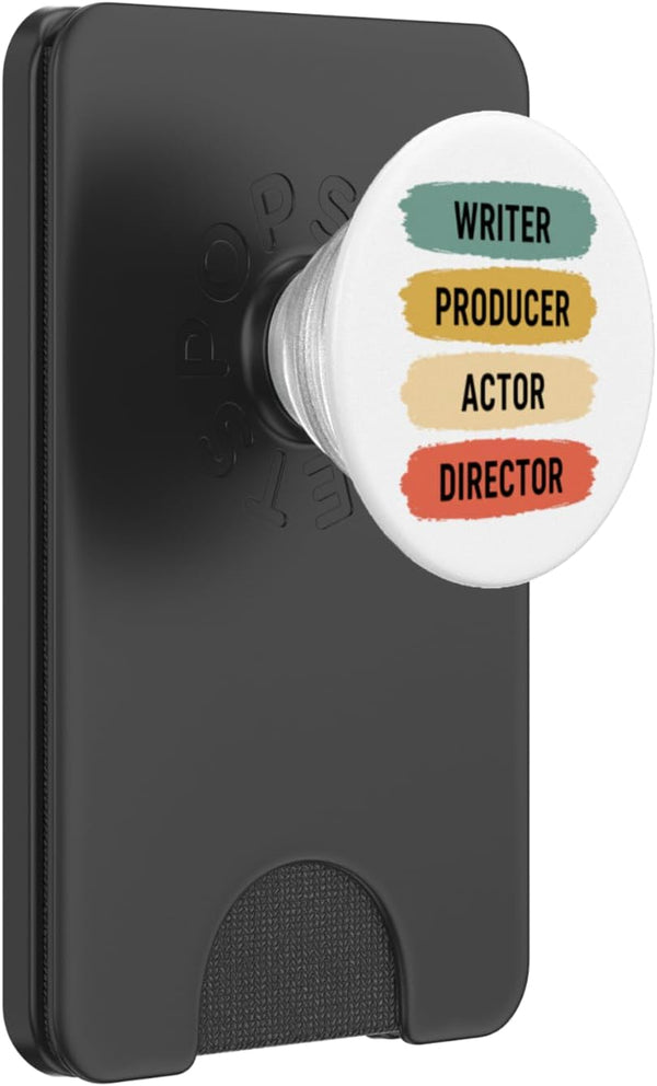 Writer Producer Actor Director Literary Funny Kids Writer Producer Actor Director Funny Literary Role List PopSockets PopWallet for MagSafe