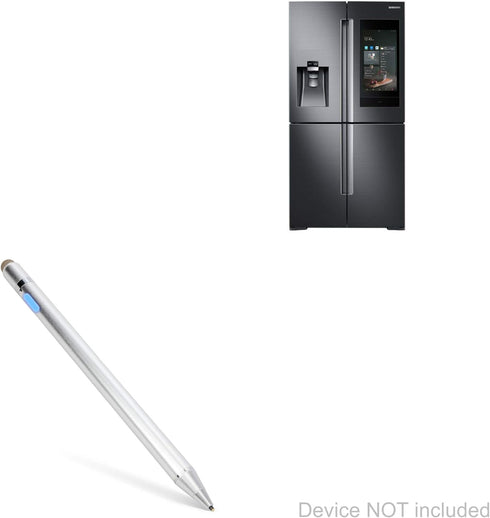 BoxWave Stylus Pen for Samsung Family Hub Refrigerator with AKG Speaker - AccuPoint Active Stylus, Metallic Silver
