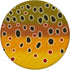 Brown Trout Pattern Fish Art PopSockets Standard PopGrip - Fishing Gift