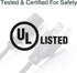 C2G 3FT Replacement AC Power Cord for Electronics, TV, Computer, Printer, More (03129)