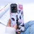 Compatible with Samsung Galaxy S20 Ultra Case, Rugged Shockproof Slim Fit Dual Layer, 3D Embossed Pink Flowers White