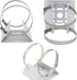 Universal Wall Mounting Bracket with 2 Loops, Vertical Pole Mount Adapter for CCTV Security Camera Indoor Outdoor