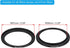 PATIKIL 58mm-67mm Metal Step Up Ring with Cleaning Cloth, 2 Pack Camera Lens Filter Adapter Ring Aluminum Filter Adapter Ring for Camera Lenses Hood, Black
