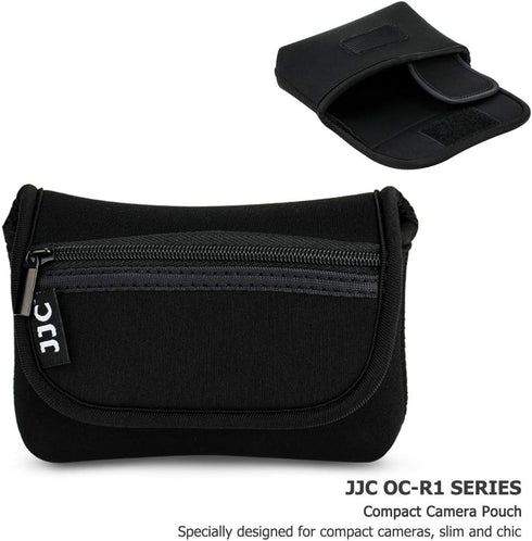 JJC Compact Camera Case Travel Pouch Sleeve for Canon G7X G9X G5X SX740 SX620 Sony ZV-1 II ZV1II ZV1 ZV-1F ZV1F RX100 VII VI VA IV Olympus TG-7 TG-6 TG-5 TG-4 Fuji XP140 XP130 XP90 Ricoh GR III & More