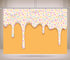CORFOTO 10x8ft Fabric Dripping Ice Cream Backdrop White Cream Colorful Sprinkles Melting Texture Photography Background