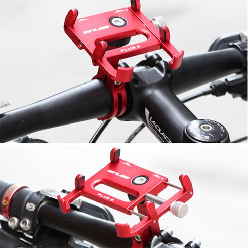 GUB Bicycle & Motorcycle Phone Mount, Aluminum Bike Phone Holder with 360° Rotation, Compatible with iPhone & Samsung