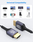 2FT 8K, 2.1 2 48Gbps 8K@60Hz, 4K@60Hz, 2K, 1080P, Ultra Thin HDMI Cable Short HDMI Cable Foot Flexible Slim HDMI Cord