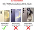 Samsung Galaxy S24 Case with Screen Protector, Luxury Glitter Bling Liquid Floating Cute Shockproof Slim Silicone Cover