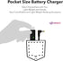 Mirkit 2.5mm USB Charger Cable with Light Indicator for Baofeng Battery UV-5R and UV-82 High Capacity Batteries