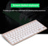 Keyboard Mouse Combo, 2.4GHz Slim Waterproof Keyboard and Mouse Kit for Desktop, Computer, PC (Gold)