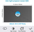Generic 4k 16:9 Screen,160Wide (92in) Metal Lightproof Foldable Portable Movie Screen, HD Anti Light Projector Viewing