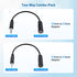 Cable Matters Combo-Pack 2.5mm and 3.5mm Headphone Adapter Kit (2.5mm to 3.5mm Adapter and 3.5mm to 2.5mm Adapter) in Black - 4 Inches