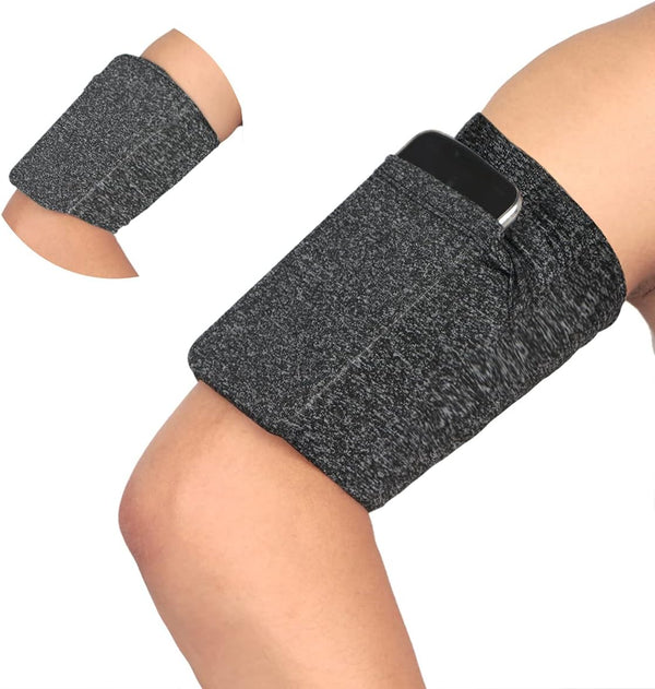 Large Armband Wristband for Cellphone, Key, Airpod, Sleeve Holder Pouch Case Strap, Fits iPhone and Android