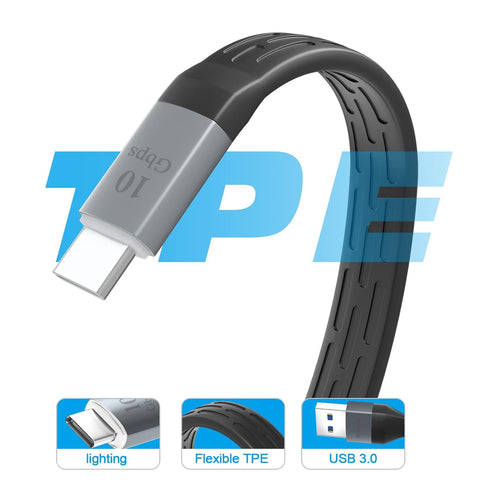 USB C Android Auto Cable, 10Gbps 3A Fast Charging USB to USB C Cable, Short USB 3.1 Gen 2 Cable Compatible with Quest