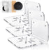 SIPRDE Acrylic Small Wall Shelf Set of 3 for Security Cameras, Baby Monitors, Easy to Install No Drill, Clear