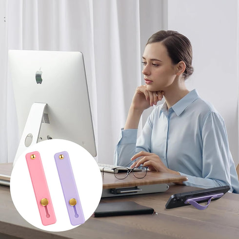 Styquenzer 2 Pcs Loop for Phone Case Phone Loop Finger Holder Universal Portable Phones Finger Strap Phones Holder