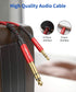 JSAUX 4FT Stereo Audio Cable, 6.35mm Male to 3.5mm Male TRS, Bidirectional for Guitar, iPod, Laptop, Speaker, Red