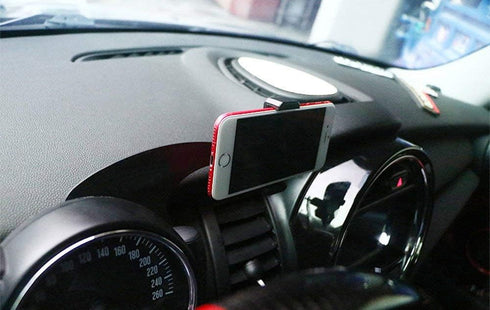 iJDMTOY Bolt-On Mount Cell Phone GPS Holder - Black, Compatible with MINI Cooper R55 R56
