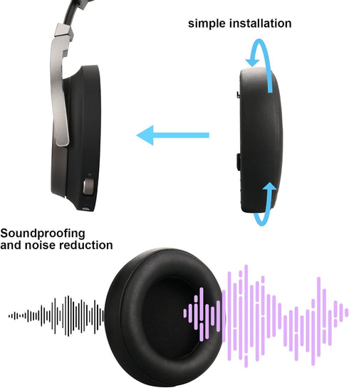 Virtuoso RGB Ear Pads Replacement, Compatible with Corsair Virtuoso RGB Wireless XT SE Gaming Headset, Protein Leather