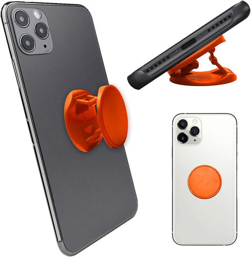 Cell Phone Grip Holder Stand for iPhone & Samsung, Orange