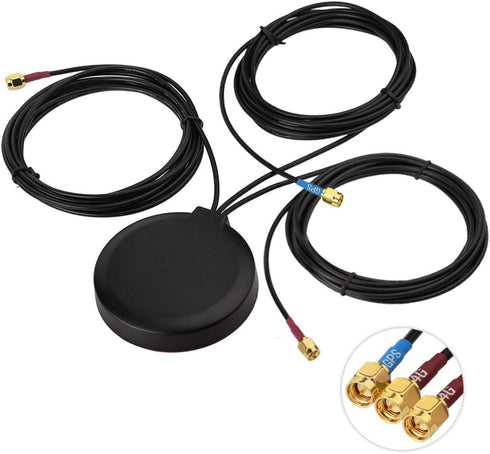 BINGFU 4G LTE MIMO Cellular GPS Adhesive Magnetic Mount Antenna for 4G LTE