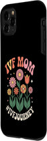 IVF Warrior Moms Infertility awareness 11 IVF Mom Fertility Support Retro Floral Case for iPhone Pro