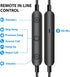 Wired Earbuds Noise Cancelling 3.5mm Headphones for PC, Ear Buds with Mic, Magnetic Plug in Earphones for Samsung