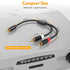 1 2 (2 Pack), 12 Inch, 24K HOSONGIN RCA Y Splitter Cable, Male to Male Audio Cables Gold-Plated, Cotton Braided