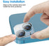 JETech 9H Tempered Glass Camera Lens Protector for iPhone 13 & 13 mini, HD Clear, Anti-Scratch, 3-Pack, Case Friendly.
