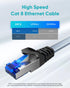 8 6 5 Pack, 40Gbps 2000Mhz RJ45 BUSOHE Cat Ethernet Cable FT Nylon Braided High Speed Heavy Duty Network LAN Patch