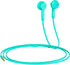Teal Wired Earbuds with Microphone, HiFi Stereo In-Ear Headphones, 3.5mm for iPhone, Android, MP3, Laptop - Powerful