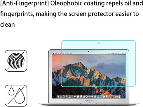 Macbook Air 11 inch Anti Blue Light Screen Protector, 9H Hardness Tempered Glass for Eye Fatigue Relief