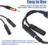 GLSOWEE 1 2 Car Antenna Adapter, Radio Stereo Antenna Adapter Connector, Male to Female Y Antenna Cable, Antenna