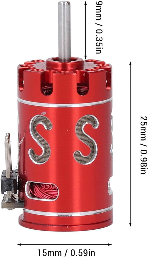K989 K969 1/24 1/28 2.0mm (3500KV Drfeify RC Brushless Mini Electric Motor for with Shaft, High Speed RC Boat Model