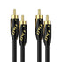 J&D Audiophiles RCA Cable, 24 AWG 2RCA Male to Male Stereo Interconnect