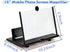 Svenirven 12 Amplifier,3D "Screen Magnifier HD Mobile Phone Magnifier Projector Screen for Movies,Videos,Foldable