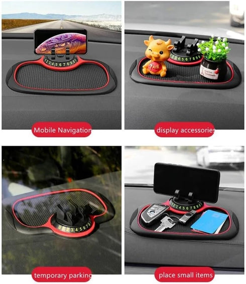 Multifunction Car Anti-Slip Mat Auto Phone Holder, Non-slip Car Dash Mat for Phone Holders, Sticky Grip Phone Mount for