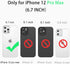 Diverbox Waterproof Case for iPhone 12 Pro Max, Durable Shockproof Cover with Kickstand & Screen Protector (Black)