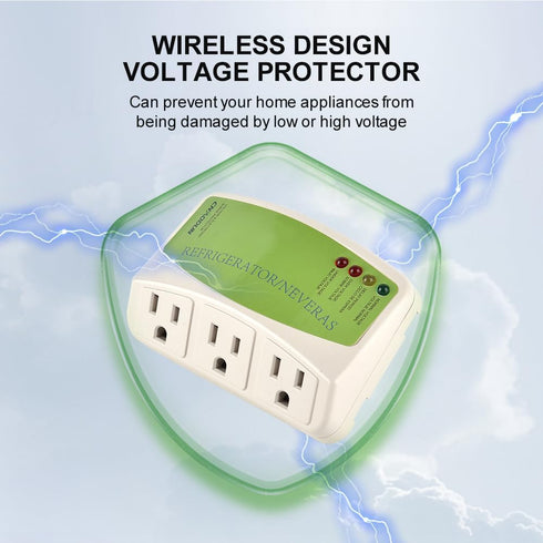 Refrigerator Surge Protector, CNAODUN Home Appliance 3 Outlet Power Surge Protector for PC/TV/Refrigerator
