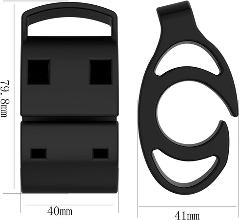 2-Pack Bicycle Handlebar Mount Bracket Kit with Zip Ties for Garmin Forerunner, Approach, Fenix Watches