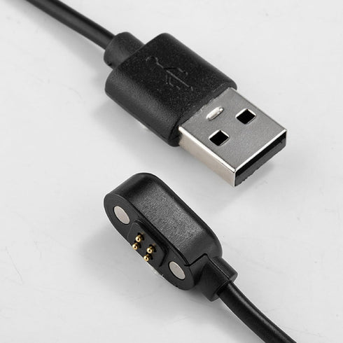 Replacement Magnetic Charging Cable for Bone Conduction Headphones, USB Charger Cord for 4-pin Interface Bone Conduction Headphones, Smartbands, and Smartwatches (2.54mm Pitch)