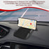 Surosha Car Dashboard Cell Phone Holder, Double-Groove Sticky Anti-Slip Gripping Gel Pad with Number Plate
