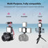 VIJIM LED Video Light, VL81 On Camera Light with 3 Cold Shoe, Rechargeable 3000mAh Battery, Dimmable 3200K-5600K