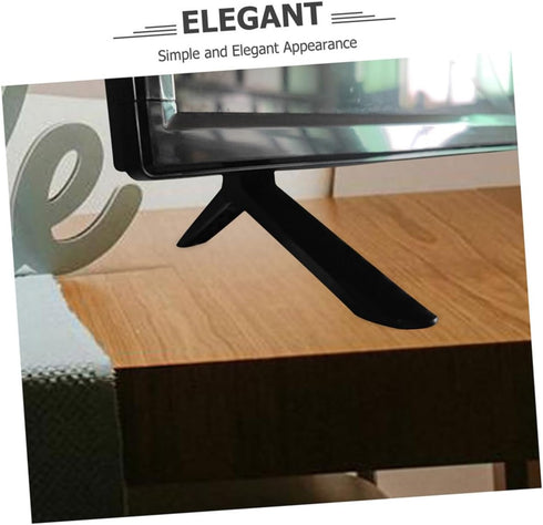 HOLIDYOYO Universal TV Stand Base for Tabletop Mount Adjustable Metal TV Legs Replacement with Screws Sturdy Support