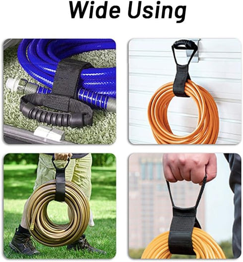 Cable Storage Straps, Heavy-Duty Hook and Loop Straps for Garden Hose and Garage Tool Storage, 1 Pack