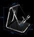Crpich Phone16 15 14 13 12 11 2 Pack Acrylic Cell Phone Stand, Portable Phone Holder, Clear Phone Stand for Desk
