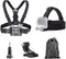 4 in 1 Chest Strap and Head Mount for GoPro Hero 12, 11, 10, AKASO EK7000, Brave 4, V50, Dragon Touch Action Cameras