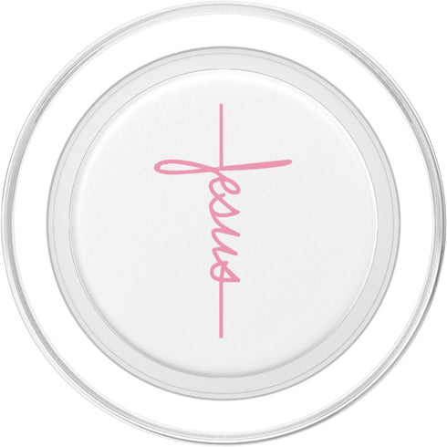 Jesus Cross Christian PopSockets Lovely Gift Idea for Women in Pink, PopGrip for MagSafe