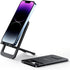 JSAUX Foldable Aluminum Adjustable Cell Phone Stand for Desk (Black)