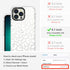 MOSNOVO iPhone 13 Pro Case, Clear TPU Bumper with Buffertech 6.6ft Military-Grade Drop Protection, White Leopard Print